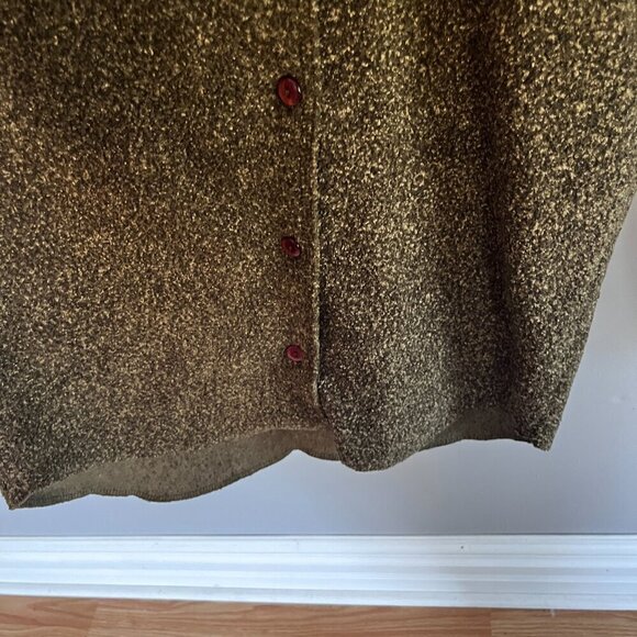 90s Vintage Traditions Country Collection Button Up Sweater Soft Green Fall - Picture 7 of 8